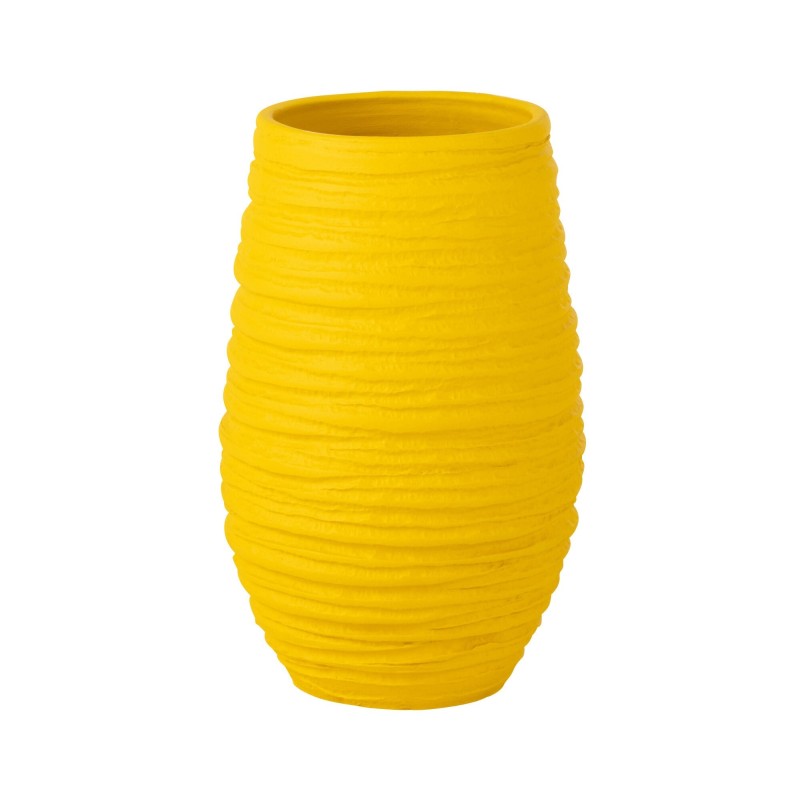 Macetero de cerámica amarillo 22*19*40 cm Macetero de cerámica amarillo 22*19*40 cm