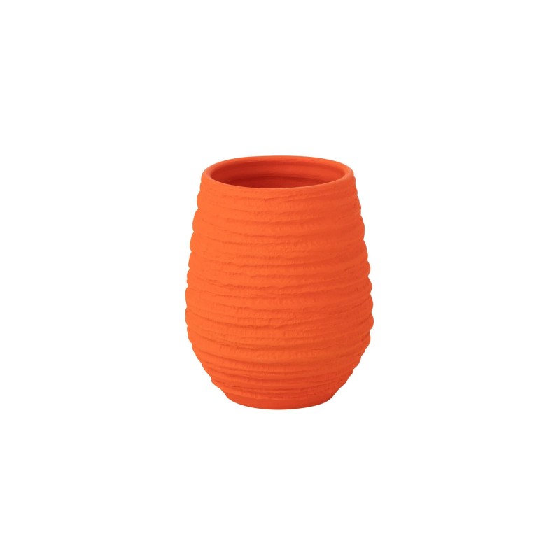 Macetero de cerámica naranja 21*18*23 cm Macetero de cerámica naranja 21*18*23 cm