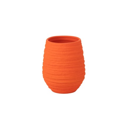Macetero de cerámica naranja 21*18*23 cm