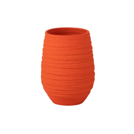 Macetero de cerámica naranja 22*19*30 cm