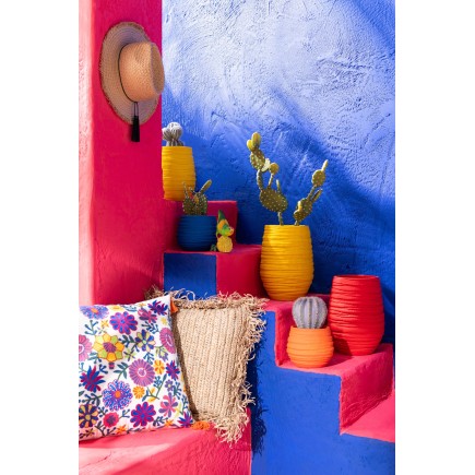 Macetero de cerámica rojo 50*44*60 cm
