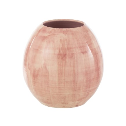 Macetero de cerámica rosa 28*28*27 cm