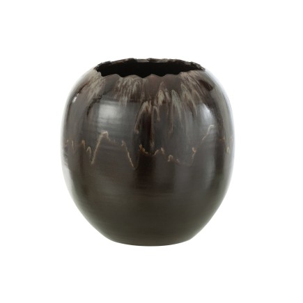 Vaso di fiori in ceramica marrone 40*40*40 cm