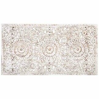Décoration murale Alexandra House Living Blanc Gris Bois de manguier 6 x 170 x 90 cm