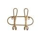 Perchero de Pared Romimex Natural Mimbre 27 x 21 x 8 cm