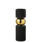 Vaso in vetro nero 10*10*30 cm