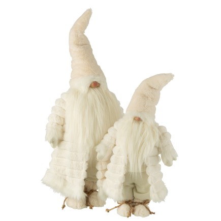 Lutin en textile blanc 35*22*88 cm
