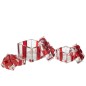 Boite cadeau en verre rouge 11*11*11.5 cm