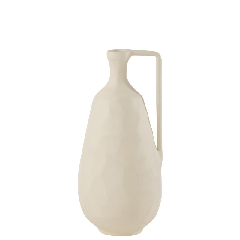 Vase en verre blanc 16.5*16*35 cm