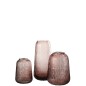Vase en verre rose 15*15*30 cm