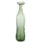 Vase en verre vert 10*10*40 cm