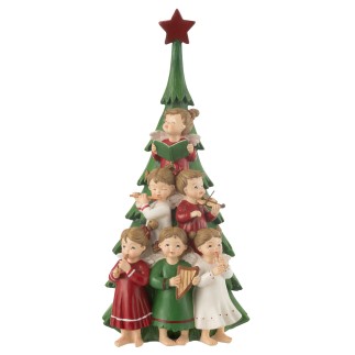 Chorale décorative en polyrésine multicouleur 16*17*34.5 cm