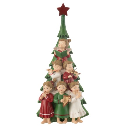 Chorale décorative en polyrésine multicouleur 16*17*34.5 cm