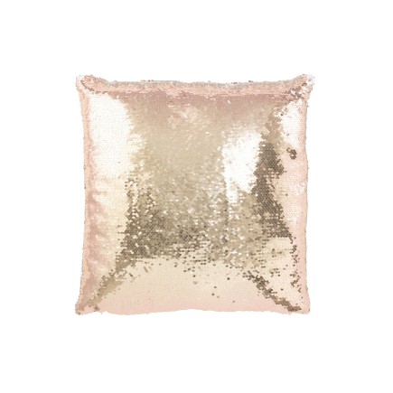 Cuscino in poliestere champagne 45x45x15 cm