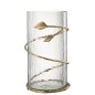 Vase en verre transparent 17.5*17.5*34 cm