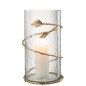 Vase en verre transparent 17.5*17.5*34 cm