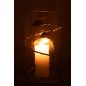 Vase en verre transparent 17.5*17.5*34 cm