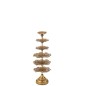Porte-bougie en métal doré 22*22*62 cm