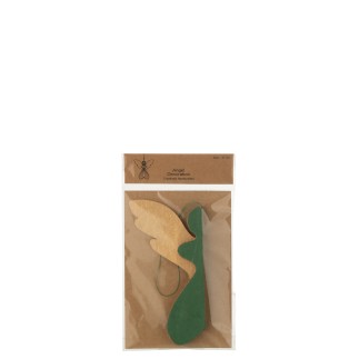 Ange en Papier vert 18*9*18 cm