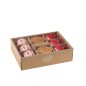 Juego de 6 tazas de cerámica roja y blanca 11*11*6 cm