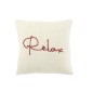Cuscino in poliestere bianco 45x45x15 cm