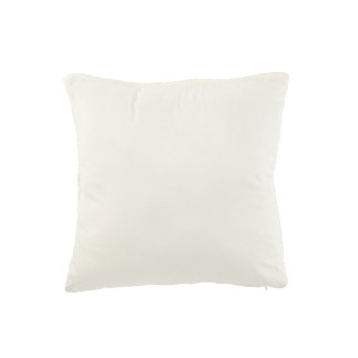 Cuscino in poliestere bianco 45x45x15 cm