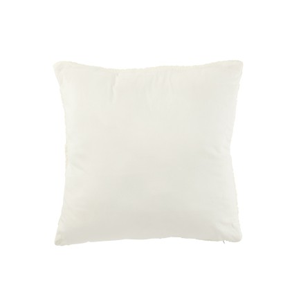 Cuscino in poliestere bianco 45x45x15 cm