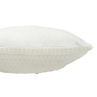 Coussin en polyester blanc 45*45*15 cm