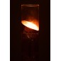 Photophore en verre doré 10*10*30 cm