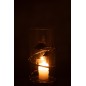 Vase en verre transparent 12.5*12.5*25 cm
