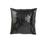 Coussin carré en polyester noir 45*45*15 cm
