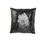 Coussin carré en polyester noir 45*45*15 cm