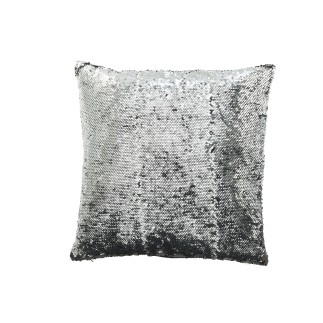 Coussin carré en polyester noir 45*45*15 cm