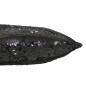 Cuscino quadrato in poliestere nero 45x45x15 cm