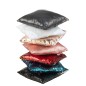 Coussin carré en polyester noir 45*45*15 cm