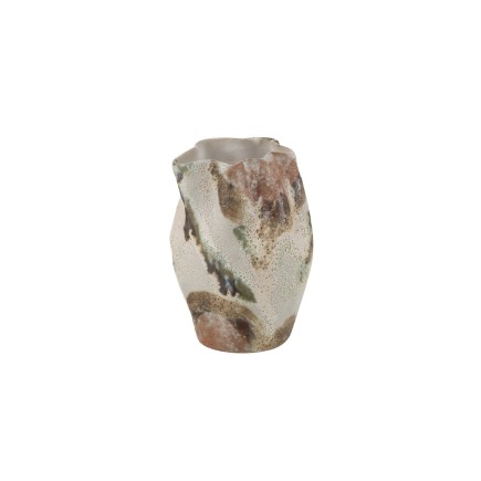 Vase en céramique beige 14.5*13.5*19 cm
