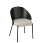 Silla de madera negra 53.5*54.2*74.6 cm