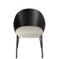 Silla de madera negra 53.5*54.2*74.6 cm