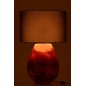 Lámpara de mesa de cerámica roja 55.5*55.5*85 cm