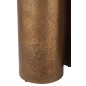 Set de 3 piliers en métal doré 35*35*90 cm