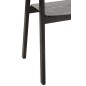 Chaise en bois de frêne noir 57.1*52.8*76.8 cm
