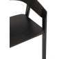 Chaise en bois de frêne noir 57.1*52.8*76.8 cm