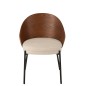 Chaise en bois marron 53.5x54.2x74.6 cm