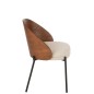 Chaise en bois marron 53.5x54.2x74.6 cm