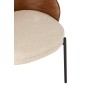 Chaise en bois marron 53.5x54.2x74.6 cm