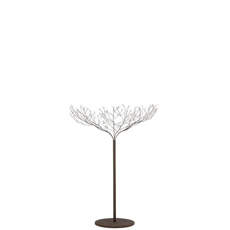 Árvore nua em metal castanho 135x135x180 cm
