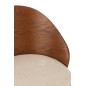 Chaise en bois marron 53.5x54.2x74.6 cm