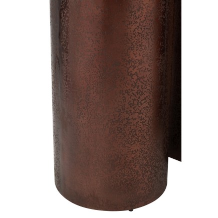 Set de 3 piliers en métal bronze 35*35*90 cm