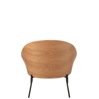 Chaise longue de madera natural 77.4*71.8*81.8 cm