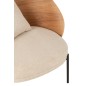 Chaise longue de madera natural 77.4*71.8*81.8 cm